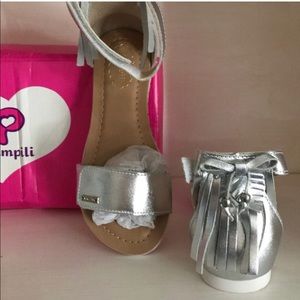 🎀NEW girls pampili genuine leather sandals 12.5